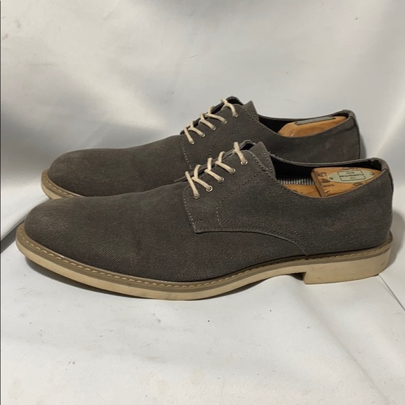 Public Opinion Grey Denim Oxfords Men’s Size 13 - Picture 3 of 10